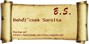 Behácsek Sarolta névjegykártya